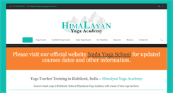 Desktop Screenshot of himalayanyogagurukul.com
