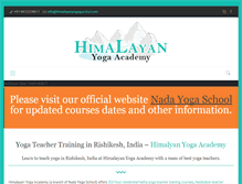 Tablet Screenshot of himalayanyogagurukul.com